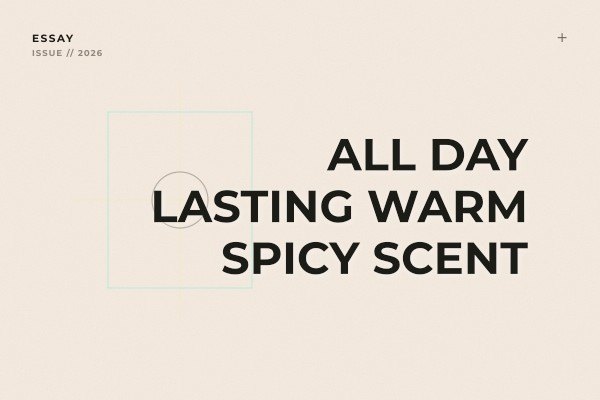 all-day lasting warm spicy scent