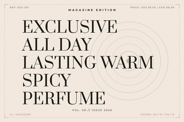 exclusive all-day lasting warm spicy perfume