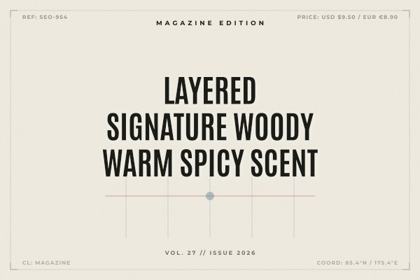 layered signature woody warm spicy scent