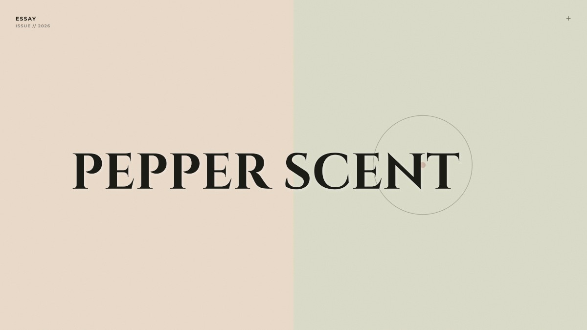 pepper scent