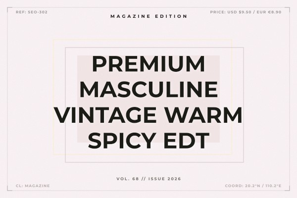premium masculine vintage warm spicy edt