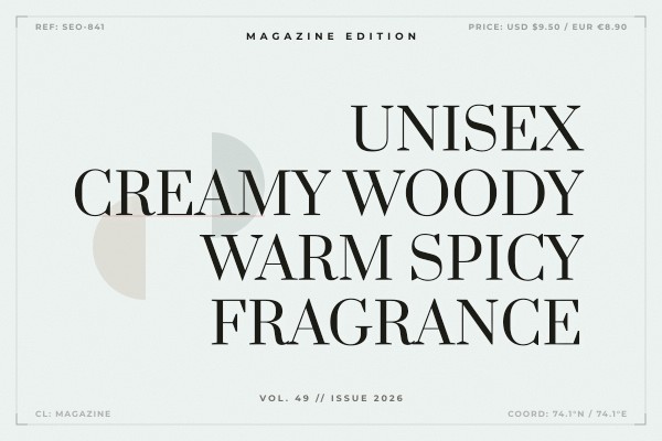 unisex creamy woody warm spicy fragrance