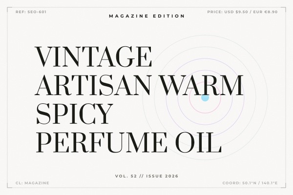 vintage artisan warm spicy perfume oil